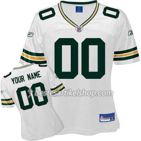 Damen Green Bay Packers Trikot Weiß - Personalisiert